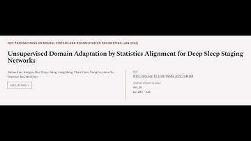Unsupervised Domain Adaptation by Statistics Alignment for Deep Sleep Staging Networks | RTCL.TV