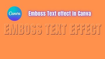 How to create Embossed Text Effect in Canva|Canva tutorial|@virtulearnbd
