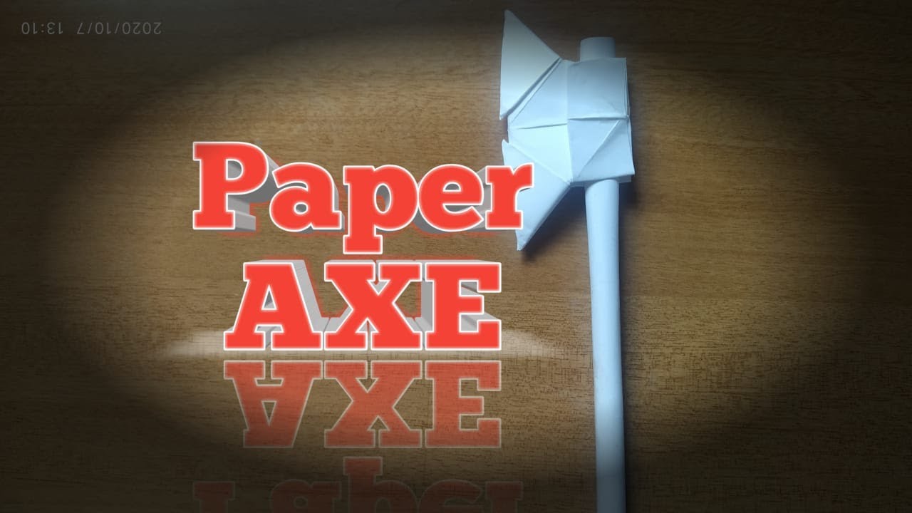 Paper AXE/How to Make Paper AXE/Easy Origami/Weapon Art & Craft - YouTube