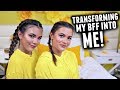 TRANSFORMING MY BEST FRIEND INTO ME CHALLENGE! | feat. Cloe Couture