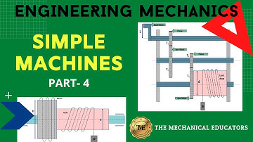 Various Simple Machines | Simple Machines | Engineering Mechanics | Part - 4