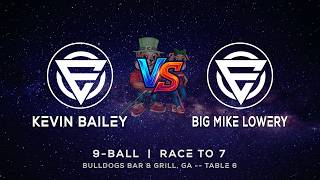 KEVIN BAILEY vs BIG MIKE LOWERY - BULLDOGS BAR & GRILL - TABLE 6 | EvoSports