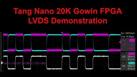 Tang Nano 20K Gowin FPGA LVDS-demonstratie