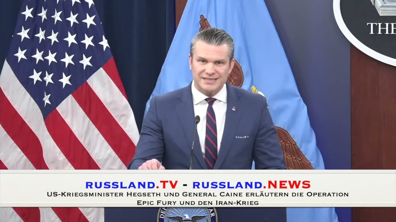 US-Kriegsminister Hegseth und General Caine erläutern die Operation Epic Fury und den Iran Krieg