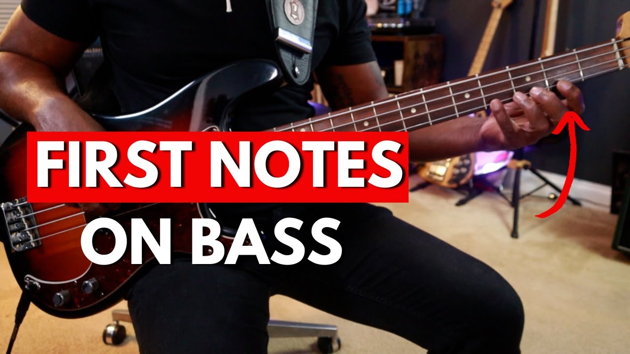 How to Play Bass Guitar for Beginners | First Notes, Clean Technique ...