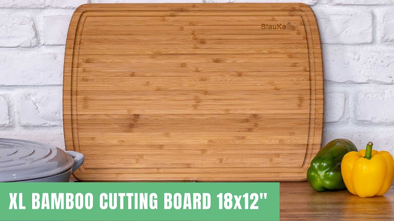 Large Wood Cutting Board 18x12 inch - Wooden Chopping Board for Kitchen  with Juice Groove, 1 - Kroger