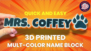 3D Print Custom Name Block on the @BambuLab A1 Mini | Step-by-Step Tutorial