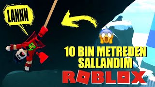 10 BİN METRE YÜKSEKLİKTEN SALLANDIM!!! - Roblox Ragdoll Engine