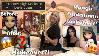 Rainbow High Special Edition Rockstars Lyric Lucas Doll Unboxing & Review +MAKEOVER!🖤