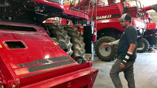 Case IH Flagship Combine - Feeder House Inspection