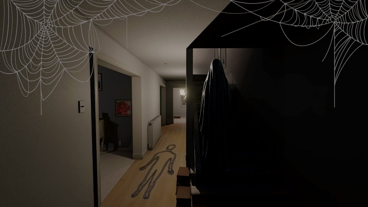 duch kampił na schodach| PHASMOFOBIA