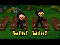 Dark Mario Party 9 MiniGames - Step It Up - Mario vs Luigi (Master CPU)