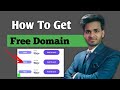 Get Free Domain Names for Lifetime | Get 100% Free Domain Name | How to Get Free Domain