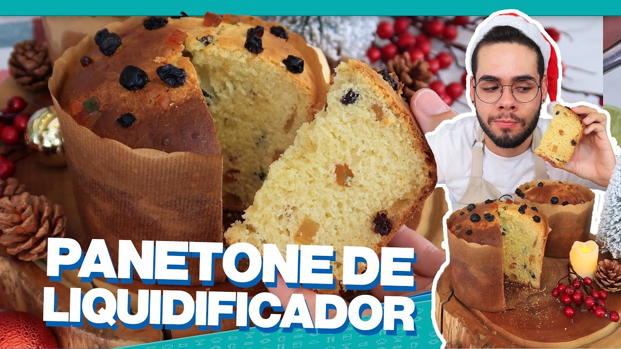 ESSA MASSA NÃO PRECISA NEM SOVAR | PANETONE DE LIQUIDIFICADOR SUPER FÁCIL