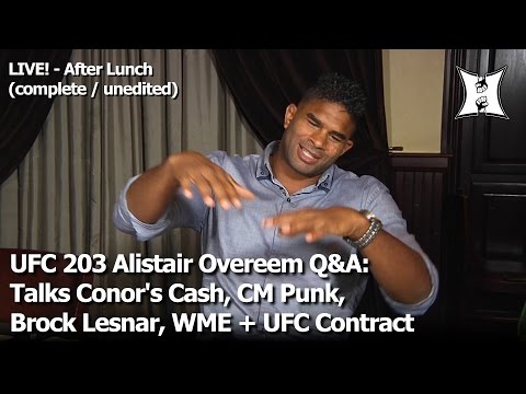 UFC 203 Alistair Overeem Q&A: Talks Conor's Cash, CM Punk, Brock Lesnar, WME + UFC Contract (Part 2)