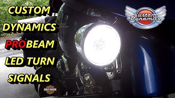 NEW Custom Dynamics PROBEAM Front Bullet Bezel LED Turn Signals Install And Comparison