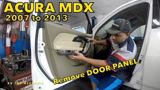 2007 to 2013 Acura MDX driver door panal removal     //    How to remove door panel on Acura MDX