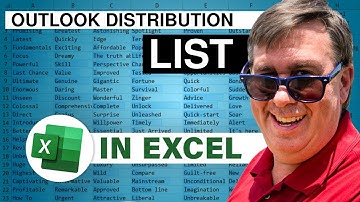 Excel Marvel: Split Outlook Distribution List - Episode 2282
