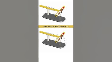 Slider Crank mechanism to convert Rotary motion into Linear Motion #mechanical #mechanism #3ddesign