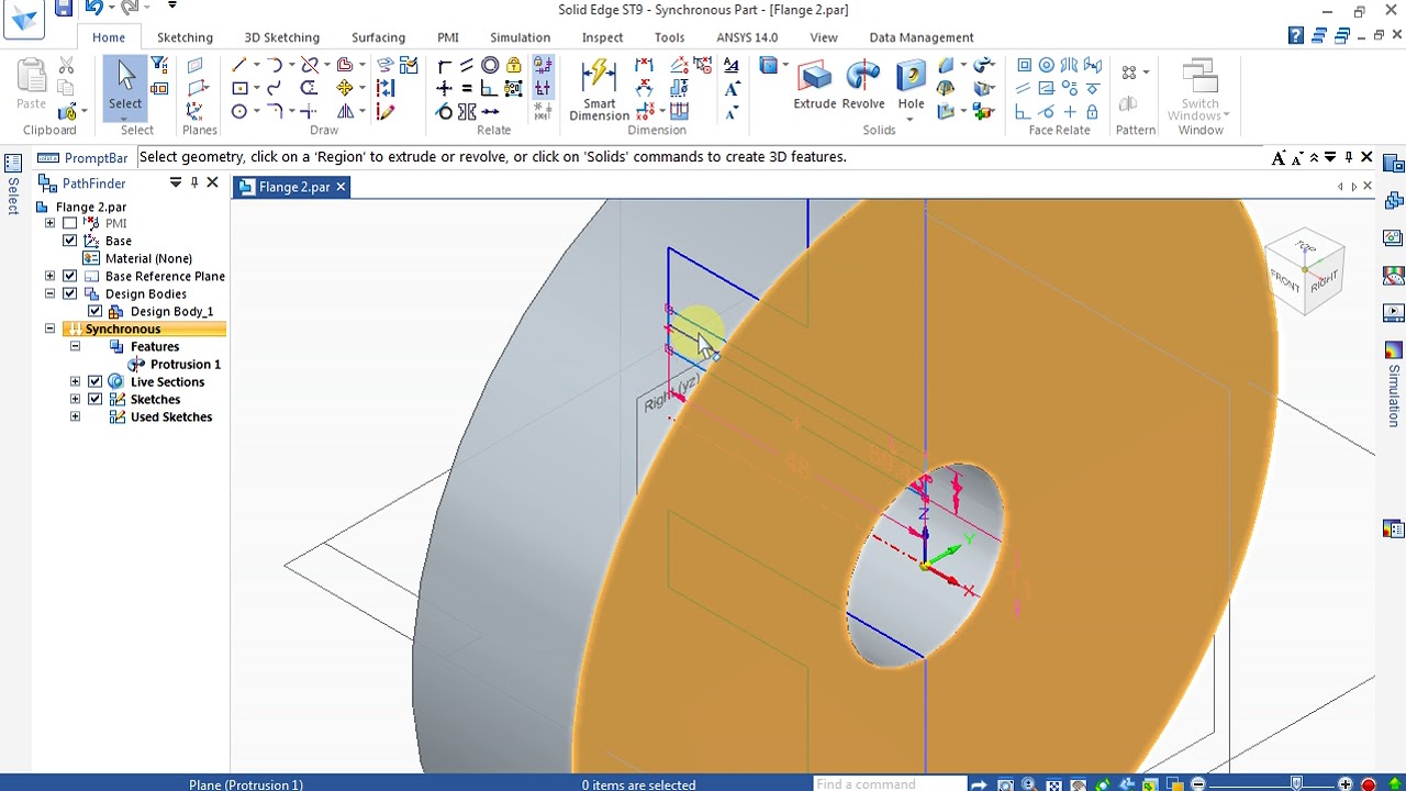 Bush Type Flexible Coupling | Solid Edge ST V9 | Part Design And ...