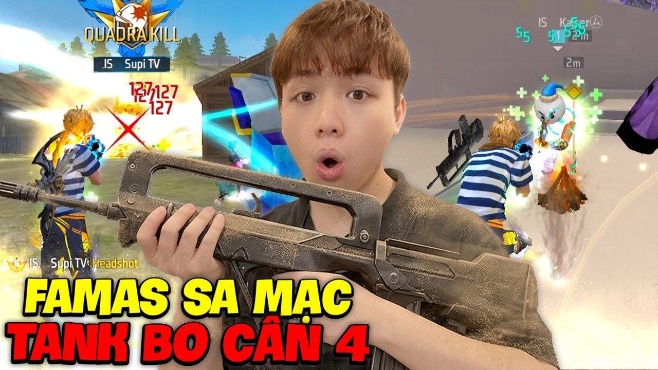 Supi Bất Ngờ Với Sức Mạnh Famas Sa Mạc Tank Bo Quét Sạch Tất Cả Team Xài Đồ Leo Thách Đấu Cực Căng