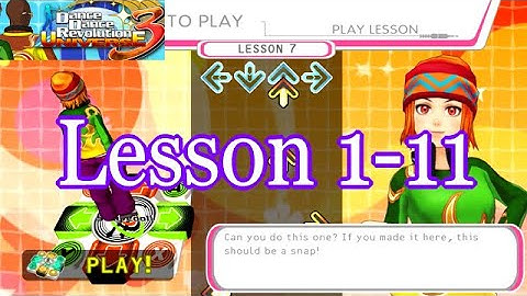 【DDR UNIVERSE 3】 HOW TO PLAY [LESSON 1-11]