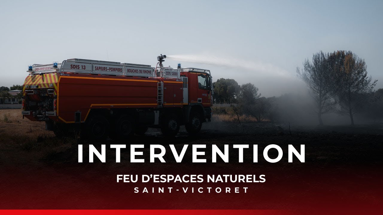 Intervention : feu d'espaces naturels à Saint-Victoret