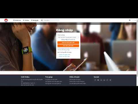Hướng dẫn học sinh đăng nhập hệ thống: lms.hcm.edu.vn