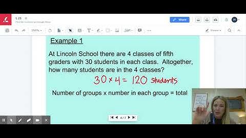 Word Problems About Equal Groups