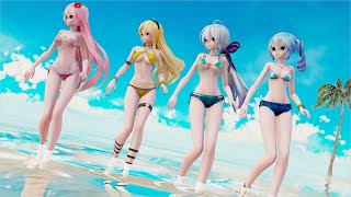 【MMD】BLACK PINK - Forever Young【Miku Luka Lily Haku】Vocaloids Dance Cover [4K]