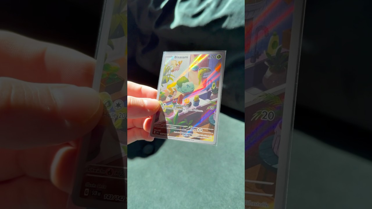 ☘️ Bulbasaur SCR 143/142 🎨 Pokémon ExtendedArtwork - Acrylic Glass Print