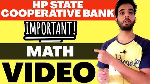 HP State Cooperative Bank Assistant Manager Previous Year Question Paper | Aptitude Paper | 2020 |