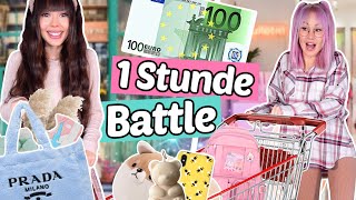 100€ und 1 Stunde Zeit 🛍 Shopping Challenge BFF Battle | ViktoriaSarina