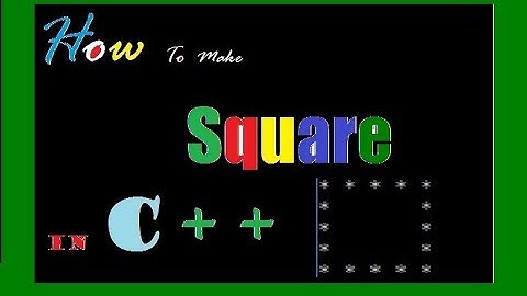 How To Make SQUARE of stars using for loop in C++ || Sunday Night Codes
