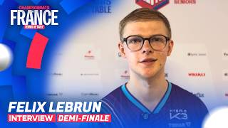 Félix LEBRUN | INTERVIEW | 1/2 | FRANCE 26