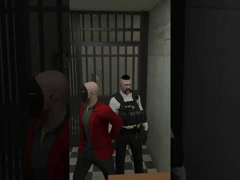 Polizia in cella con me su Gta RolePlay # #gtarp #grandtheftauto