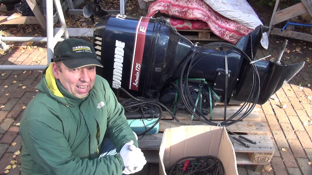 ОБЗОР EVINRUDE 175 V6 STRITFIRE/ ЧАСТЬ 1-Я/ОСМОТР, ЗАМЕР КОМПРЕССИИ.