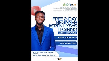 Hysys Introduction Day 2 - REnT and FUTO CHE Hysys Training