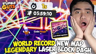 WORLD RECORD NEW MAP LEGENDARY LASER BLOCK DASH & MABAR WORKSHOP! Stumble Guys