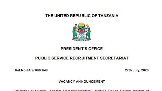 Ajira Mpya Leo Serikalini 2026 | Nafasi 67 za Kazi Taasisi za Umma Zimetangazwa Rasmi screenshot 3
