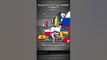 Europe But The Top Comment Changes It #map #mapping #viral #video #shorts #short #shortvideo #fyp