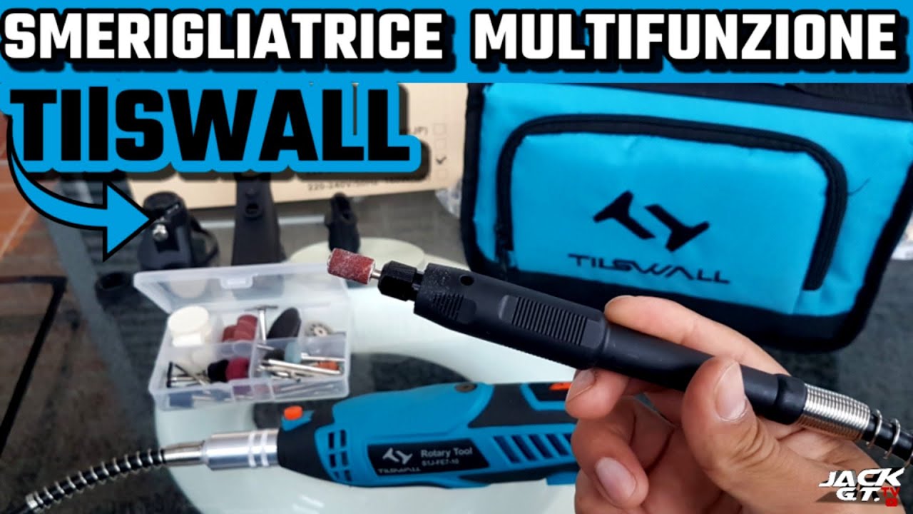 Levigatrice Multifunzione TIlSWALL Strumento Rotante Dremel (Unboxing /  Test) - YouTube