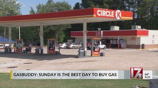 Sunday is cheapest day of week to buy gas: Study