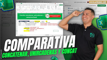 💡 Función concatenar, unircadenas o concat en EXCEL