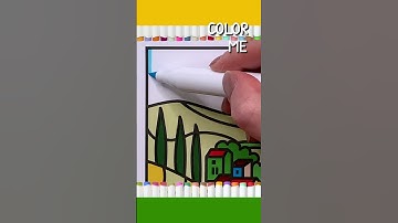 Stunning Tuscany Landscape Coloring Book Comes Alive!