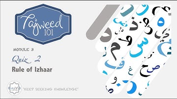 MODULE 3 | QUIZ 2 - RULE OF IZHAAR