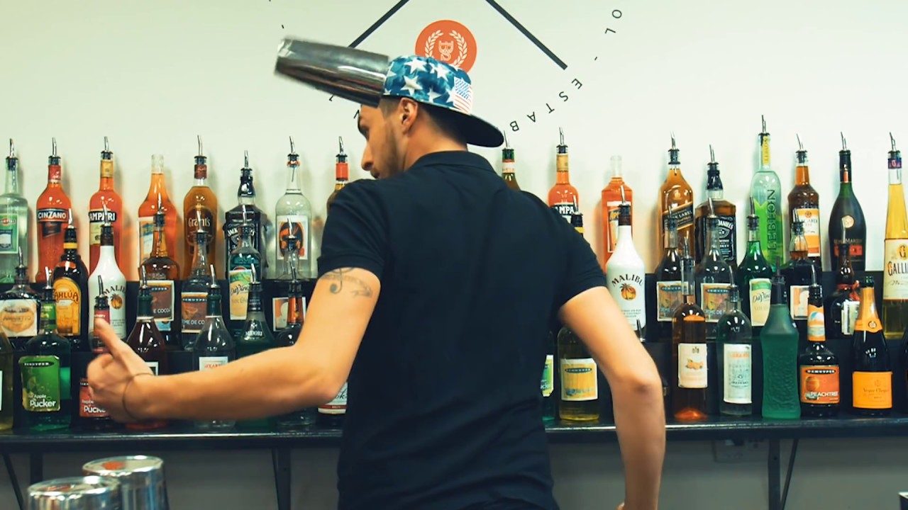 Top UK bartender Jumbles showing original moves