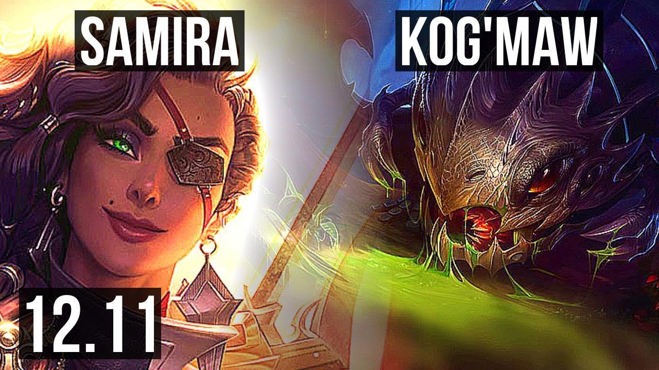 SAMIRA & Karma vs KOG'MAW & Sona (ADC) | 10/1/9, Legendary, 300+ games | EUW Master | 12.11