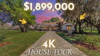 STUNNING MEDITERRANEAN STYLE POOL HOME FOR SALE IN CENTRAL FLORIDA'S BEL-LAGO! 4K CINEMATIC TOUR