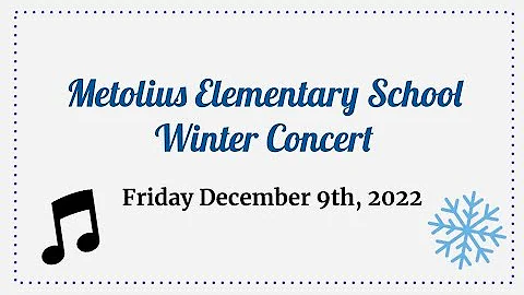 Metolius Winter Concert 2022
